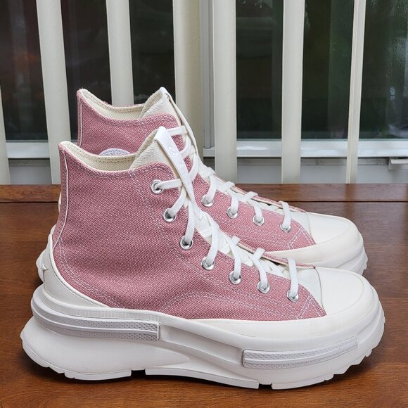 Converse Women's Run Star Legacy CX Hi Canvas A00873C Rush Pink Multi Sizes - Picture 2 of 12
